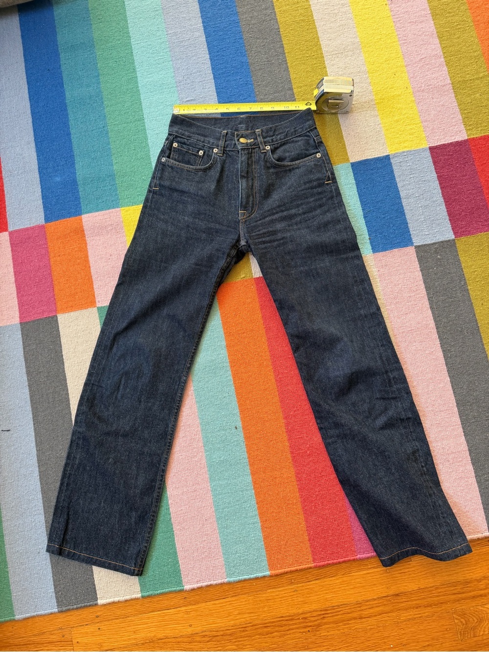 Eat Dust Girls of Dust G.O.D. Georgia straight SELVEDGE jeans tag sz 25